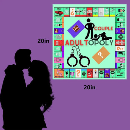 Jeu de société Adultopoly pour Couples, jouets sexuels, Date nocturne, carte de jeu, accessoires pour 1 ensemble, jeu sexuel pour adultes
